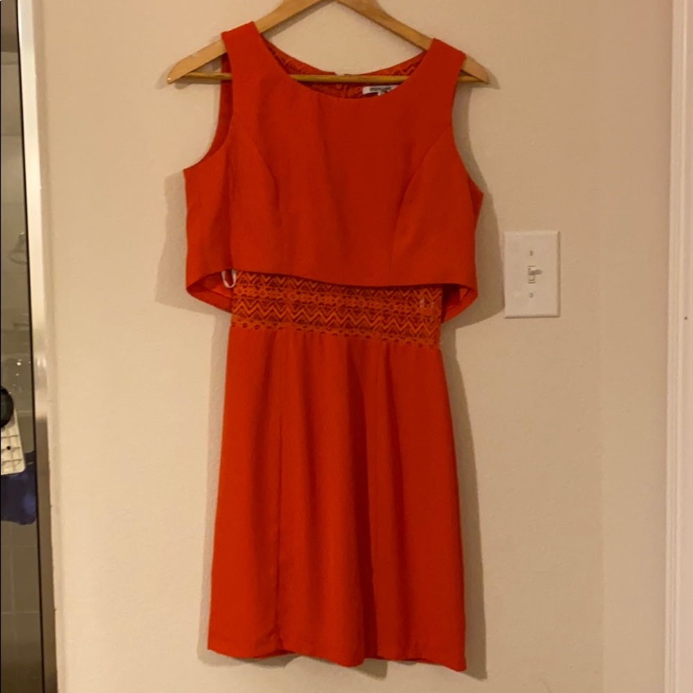 MINUET Sleeveless Popover Twofer Dress